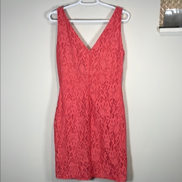 Ralph Lauren Ruched Wrap Sheath Dress in Peach Pink - Picture 5 of 8